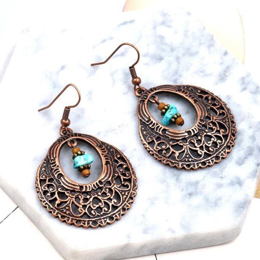 *ISEPPA* Vintage Anti-Gold Dangle Drop Earrings